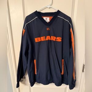NFL🏈 Men’s Chicago Bears Men’s Navy and Orange Pullover size Large